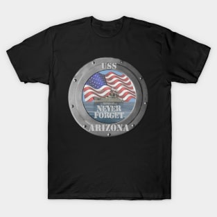 USS Arizona Never Forget T-Shirt